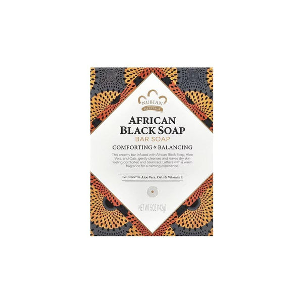 Natural Bar Soap African Black Soap Nourishing Nubian Heritage 142g