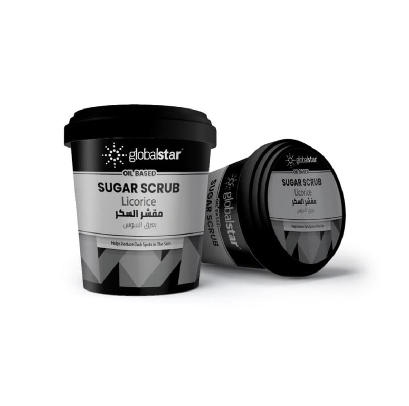 Global Star Licorice Sugar Body Scrub with Shea Butter & Argan Oil, 600g