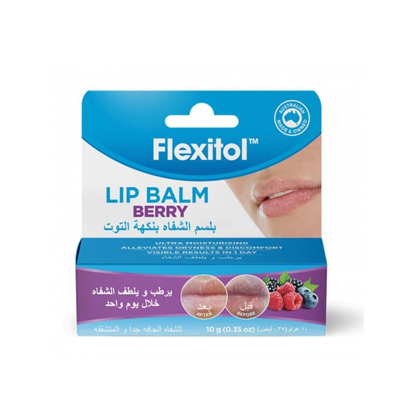 Best Lip Balm for Dry and Chapped Lips Berry Flexitol 10g