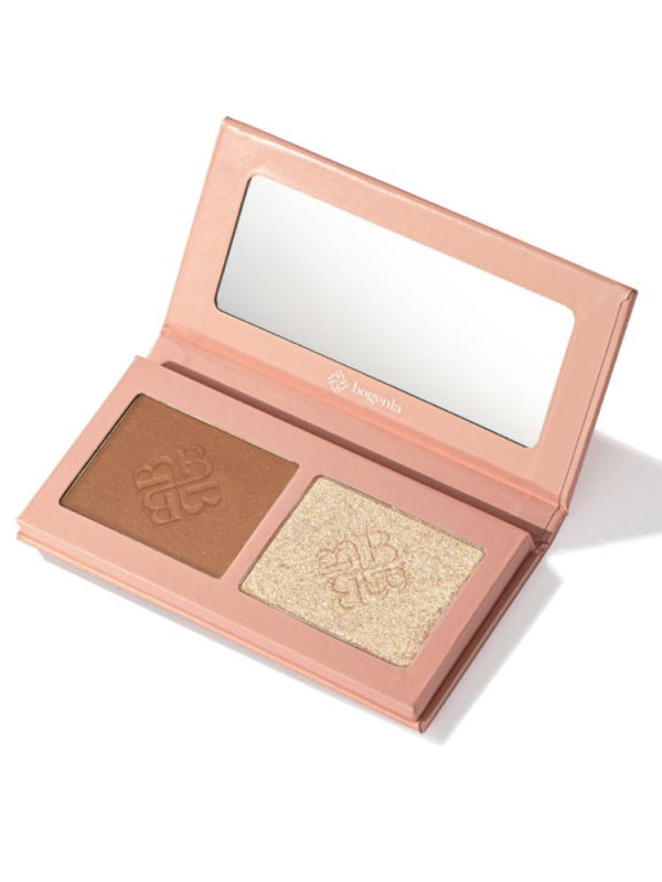Contour and Highlighter Palette Shimmer Define Glow Bogenia 12g