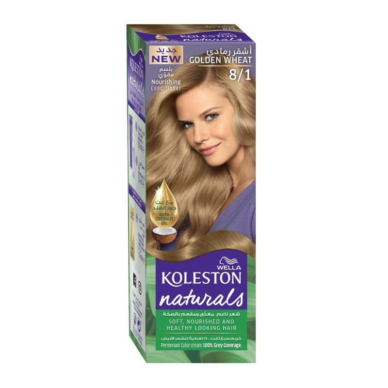 Gray Hair Dye Natural Blonde 8/1 Permanent Colorant Koleston 60ml