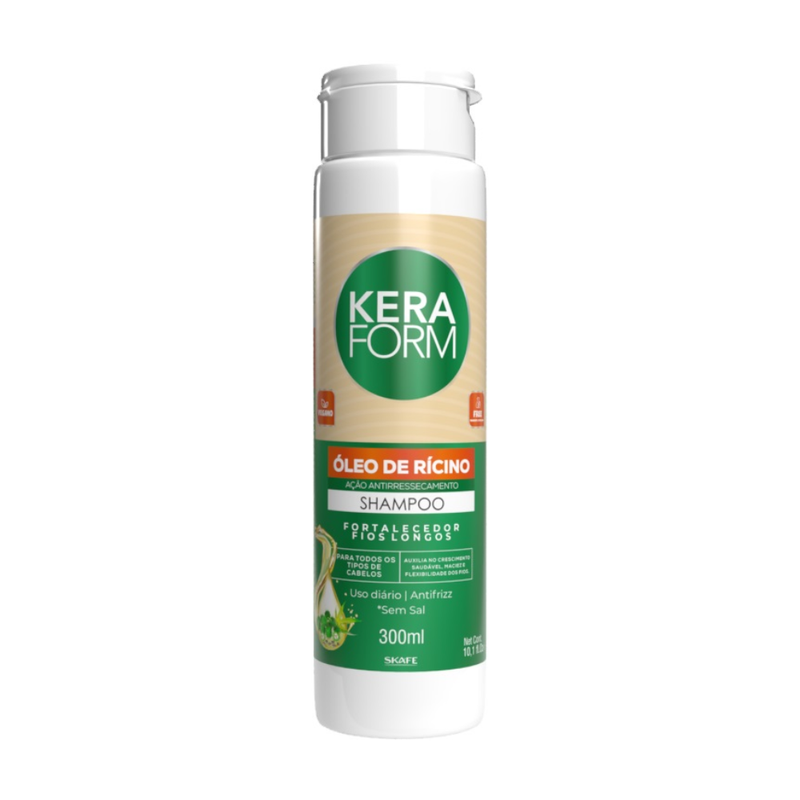 Skafe Castor Oil Shampoo for Hair Strengthening and Anti-Breakage, 300ml