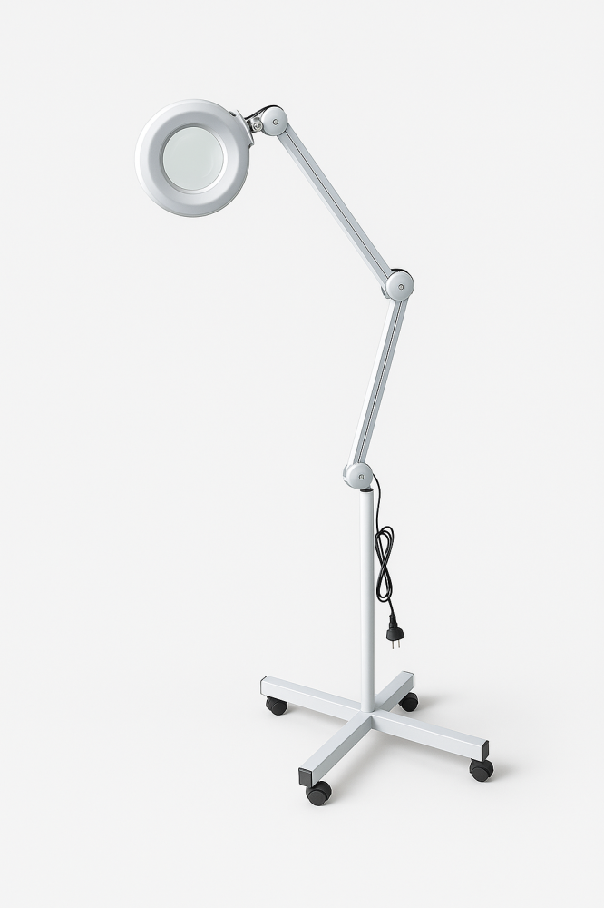 Salon System LH-107 2-in-1 Magnifying Lamp with LED Lighting - White