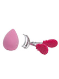 Eyelash Curler and Makeup Sponge Set Lifting Curling Beauty System Random Color