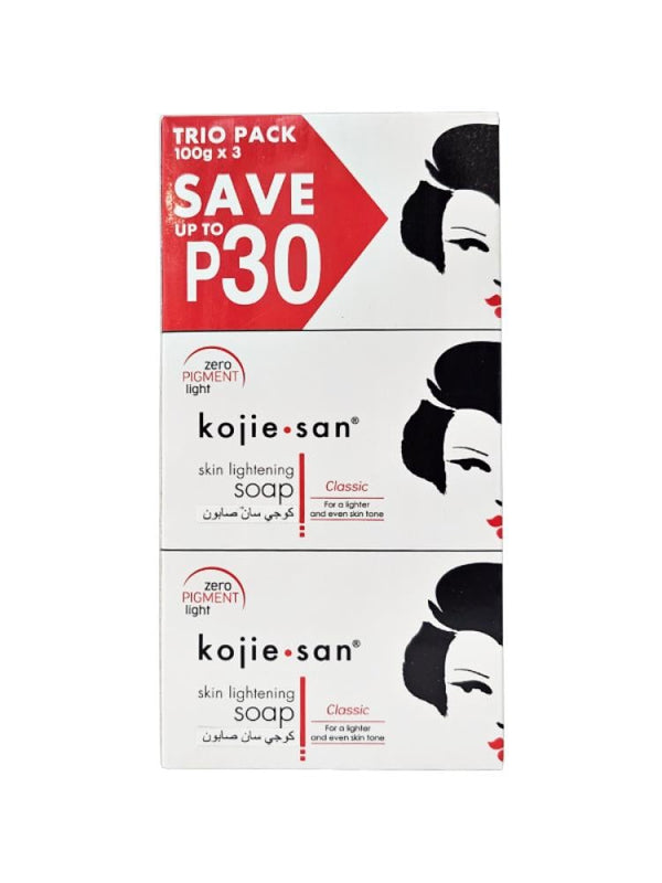 Kojie San Kojic Acid Skin Lightening Soap - 3 Bars