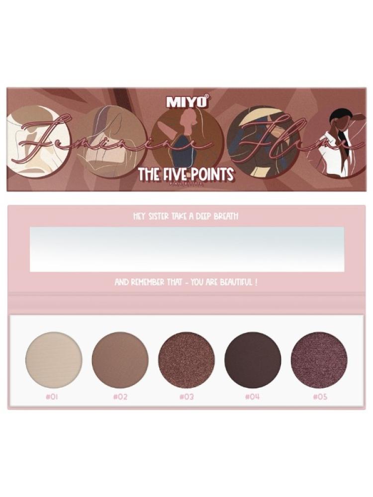 Miyo Five Points Eyeshadow Palette - Feminine Flame | 11