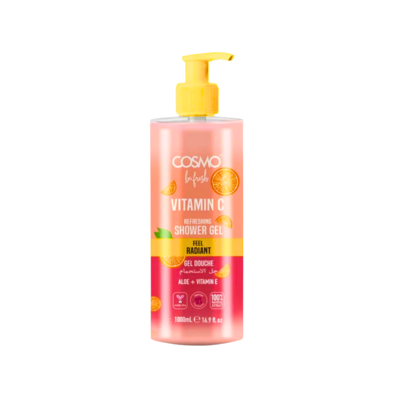 Cosmo Vitamin C Shower Gel, Skin Brightening Daily Care, 1000ml