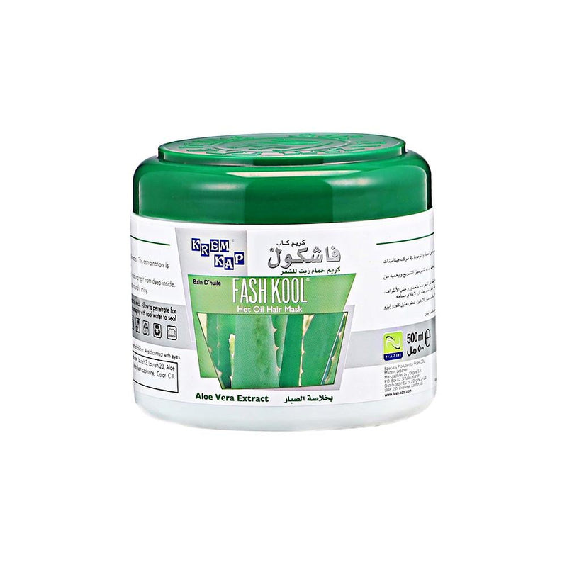 Hot Oil Hair Mask Aloe Vera Deep Hydration Krem Kap Fashkool 500ml