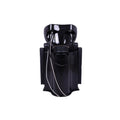 Salon System Bentley Spear Black Shampoo Chair with Adjustable Ceramic Basin