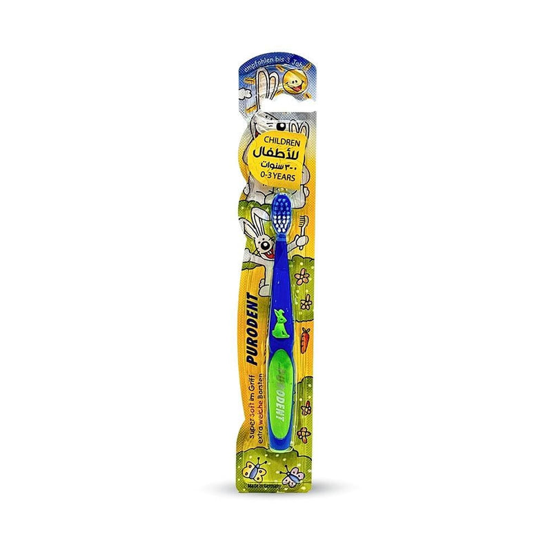 Children's Toothbrush 3 Years and Under Soft Bristles Ergonomic Puredent