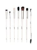 Eye Makeup Brush Set 7-Piece Marble Professional Eyeshadow & Brow Tools