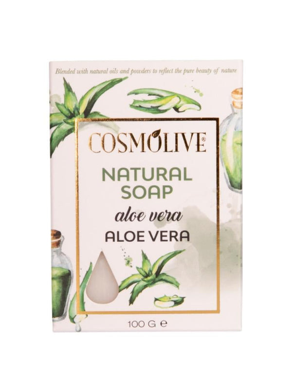 Natural Bar Soap Aloe Vera Hydrating Gentle Cosmolive 100g