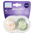 Ultra Soft Baby Soother for babies aged 0 to 6 months Flexible Avent 2 Pcs