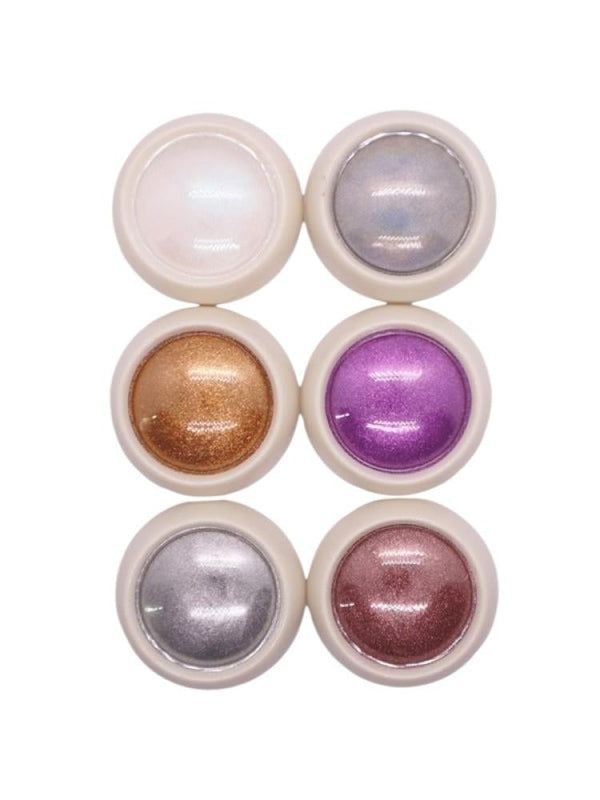 Nail Chrome Powder Set - 6 Pieces Assorted Colors