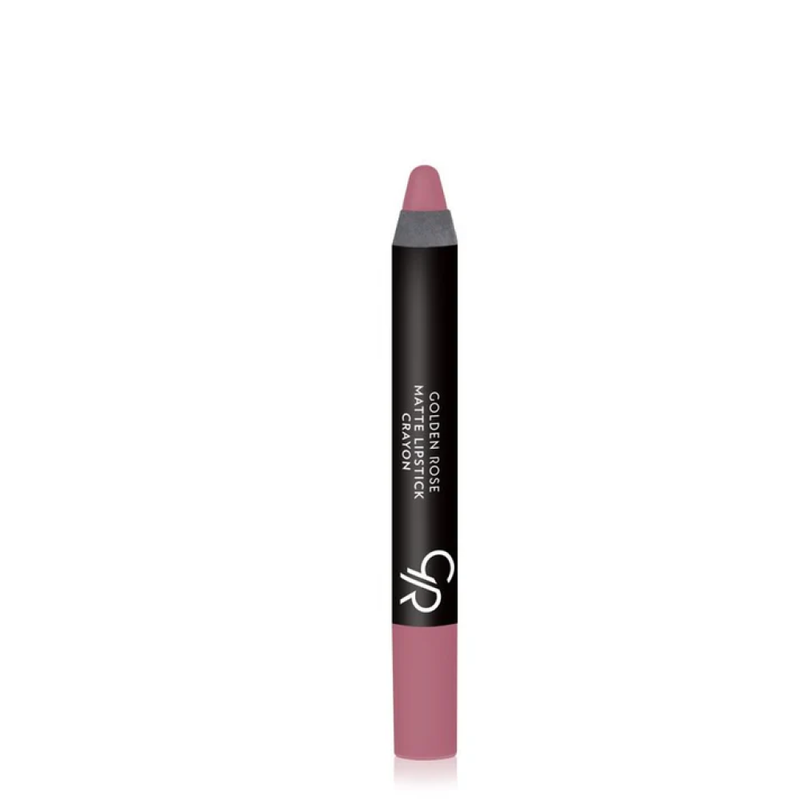 Matte Lipstick Crayon Long Lasting Creamy Formula Shade 10 Golden Rose 3g