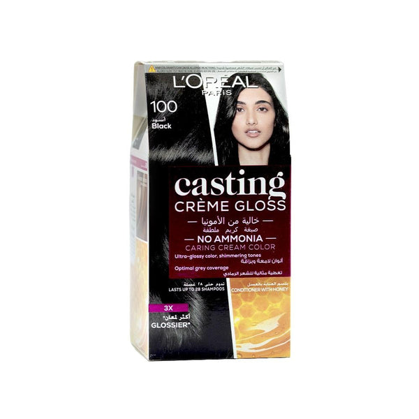 Semi-Permanent Hair Dye Black 100 Royal Jelly L'Oreal 180ml