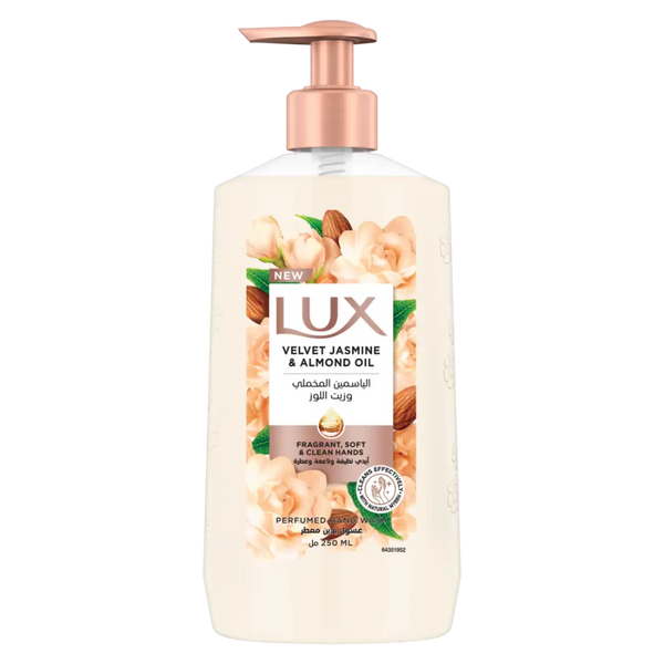 Hand Wash Liquid Velvet Jasmine & Almond Oil Nourishing Formula Lux 250ml