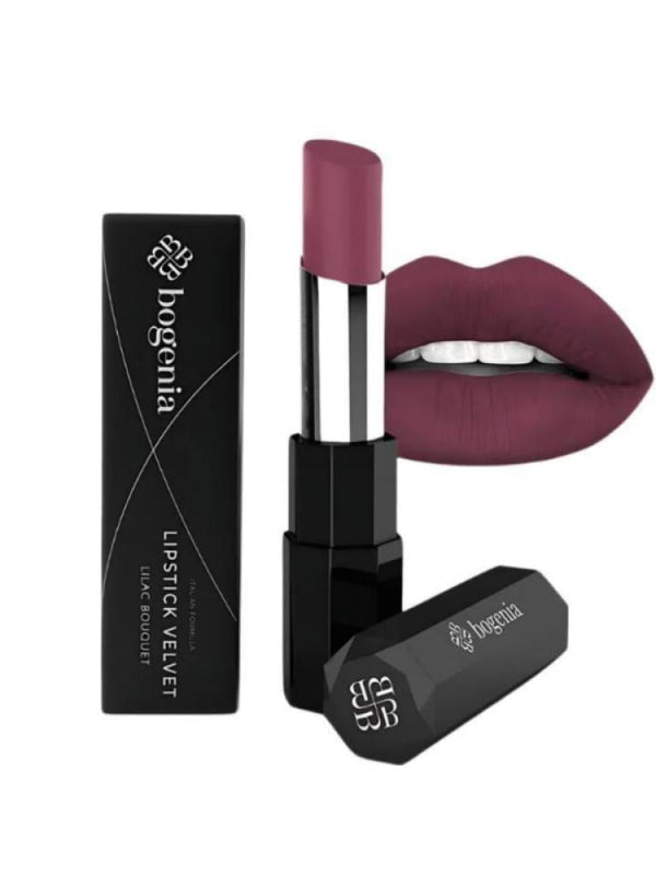 Matte Liquid Lipstick Velvet Creamy Long-Lasting Bogenia 113 Lilac Poet 4g