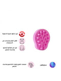 Best Shower Scalp Brush Silicone Hair Massager Pink Bubble
