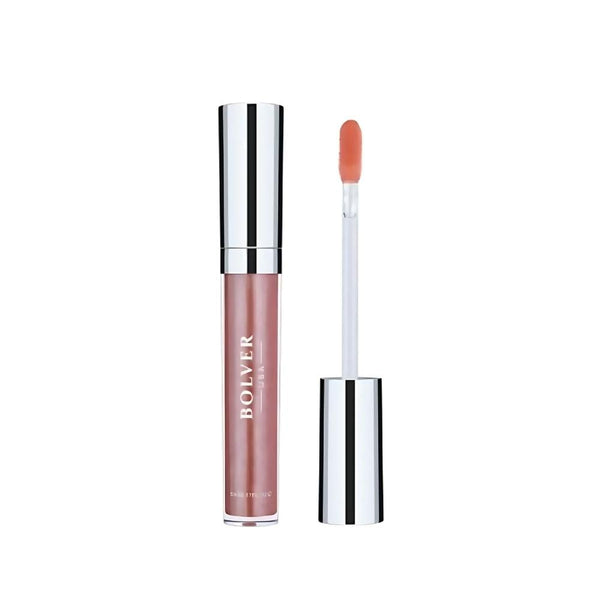 Bolver Lip Gloss 003 Sweet Rose, Vitamin E, Plant Collagen, Non-Sticky Finish