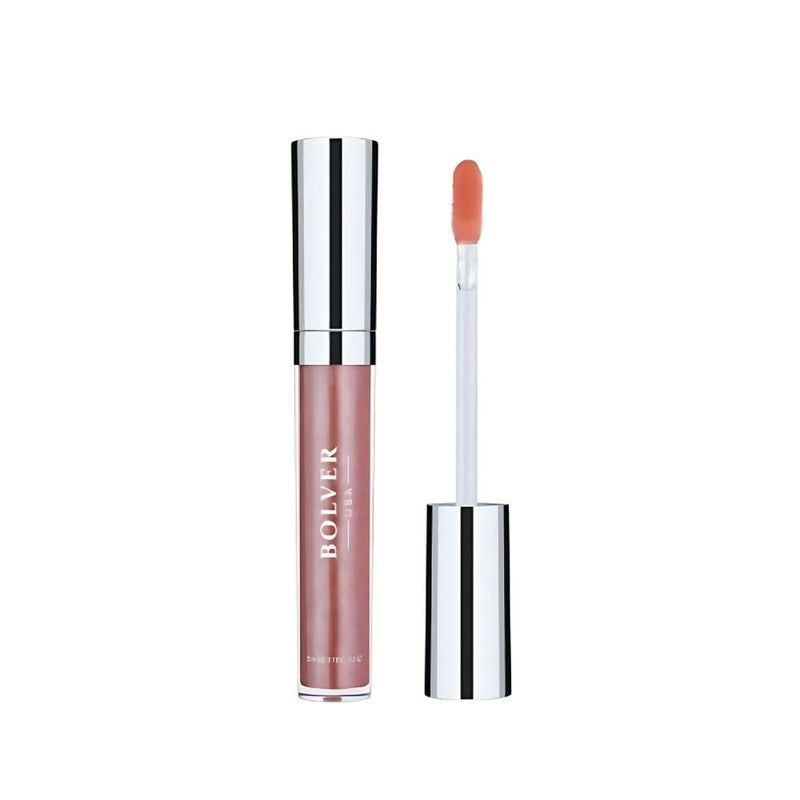 Bolver Lip Gloss 003 Sweet Rose, Vitamin E, Plant Collagen, Non-Sticky Finish