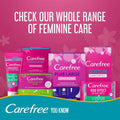 Carefree Cotton Feel Daily Panty Liners Breathable 76 Pieces