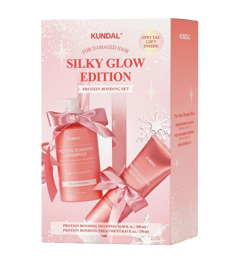 Protein Bonding Shampoo And Treatment Set Silky Glow KUNDAL 500ml