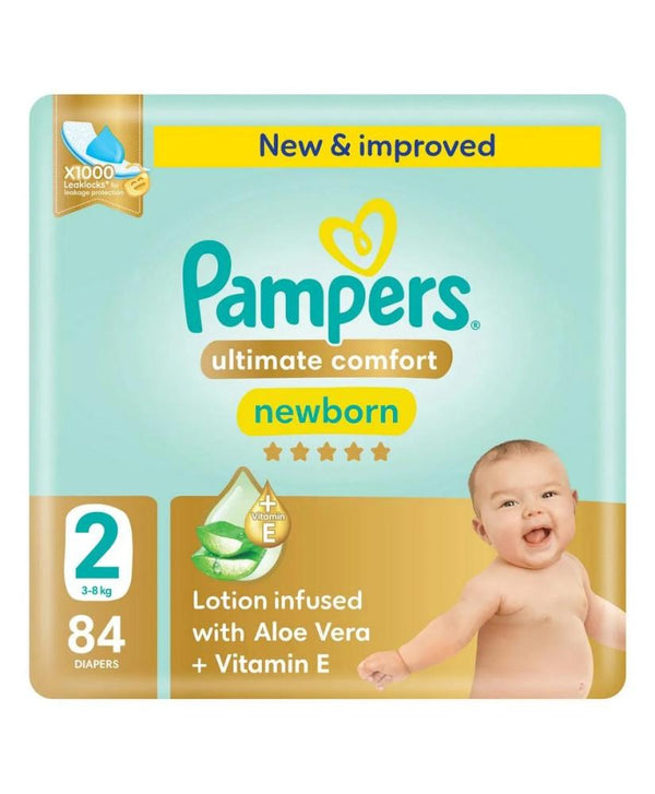 Pampers Diapers Taped Ultimate Comfort Mega Pack Size 2 84 Count