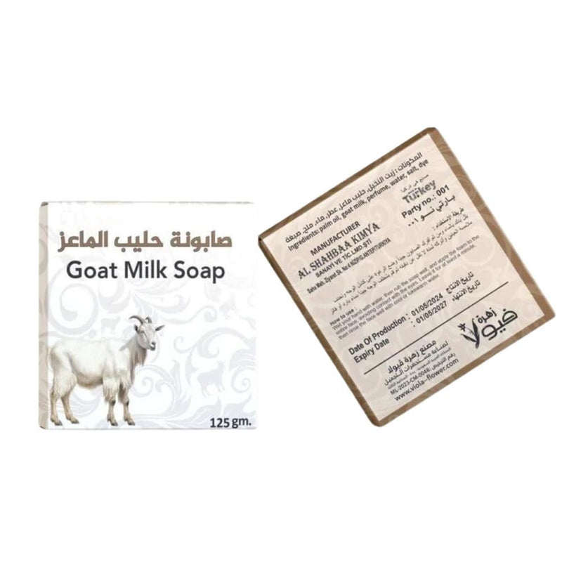 Flowers Viola Goat Milk Soap Deep Cleansing Moisturizing 125g