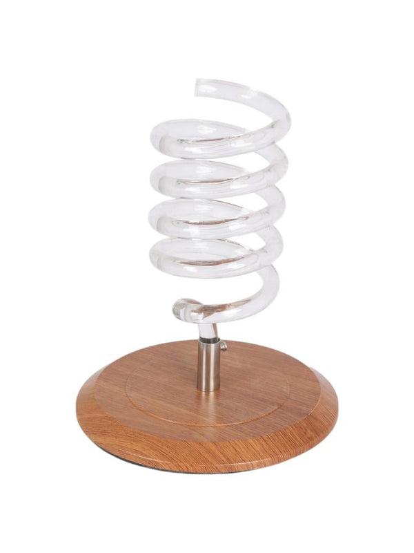 Salon System Hair Dryer Holder - Brown Wood Base 24cm