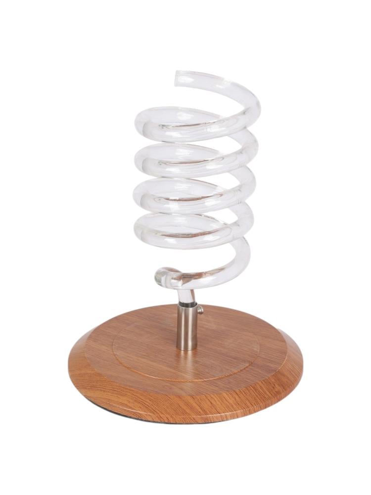 Salon System Hair Dryer Holder - Brown Wood Base 24cm