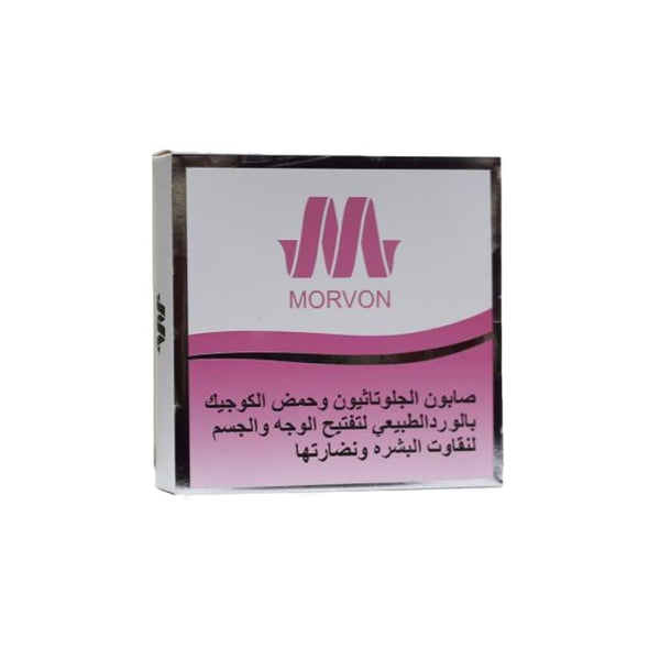 Soap for Dark Spots Glutathione Kojic Acid Natural Rose Morvon 150g