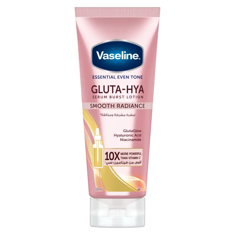 Vaseline Serum Burst Lotion Smooth Radiance Gluta Hya Hydrating 200ml