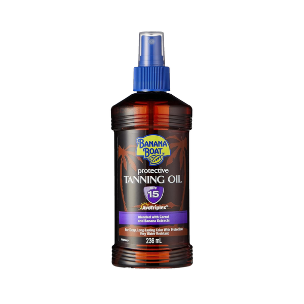 Banana Boat Tanning Oil SPF 15 with Banana and Carrot Extract, 8 oz