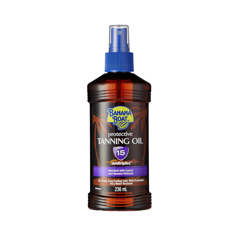 Banana Boat Tanning Oil SPF 15 with Banana and Carrot Extract, 8 oz