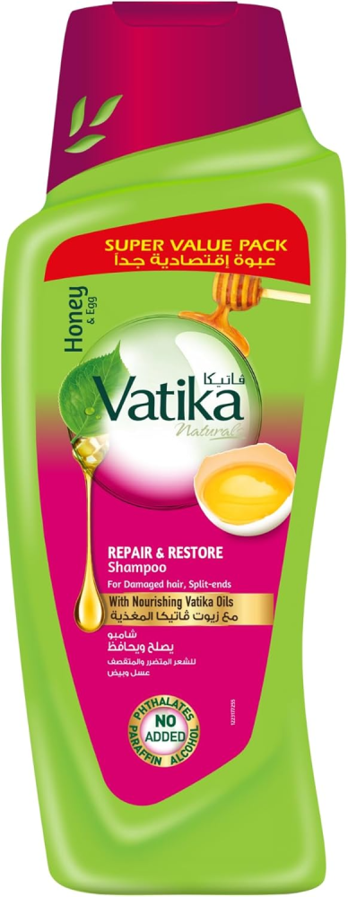 Best Shampoo For Hard Water Repair & Restore Honey & Egg Vatika 700ml