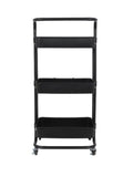 Salon System 3-Tier Mesh Trolley, Black