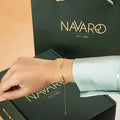 Navarro Women's Medical Bracelet 21K Gold Plated