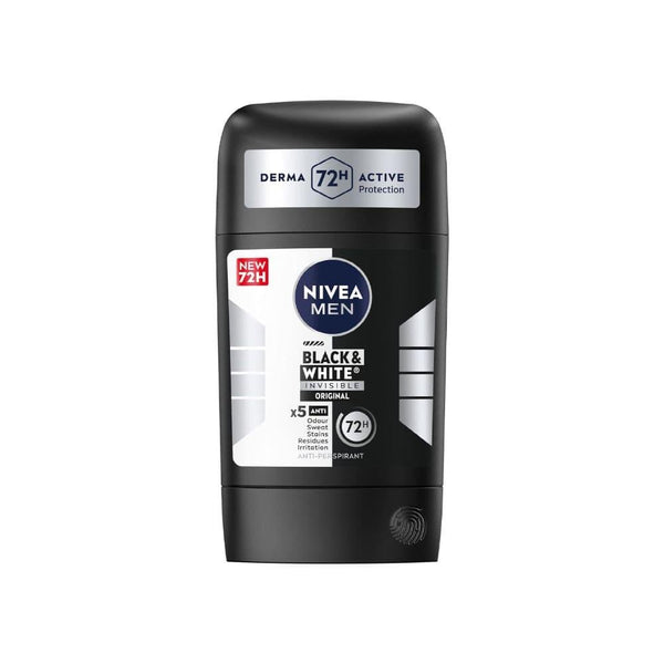 Deodorant Stick for Men 72-Hour Protection Nivea Black & White 50ml