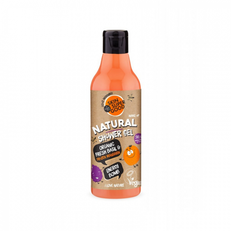 Organic Shop Basil & Frozen Mandarin Shower Gel, 250ml