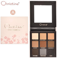 Christine 9 Color Eyeshadow Palette - 12.5g, Silky Texture