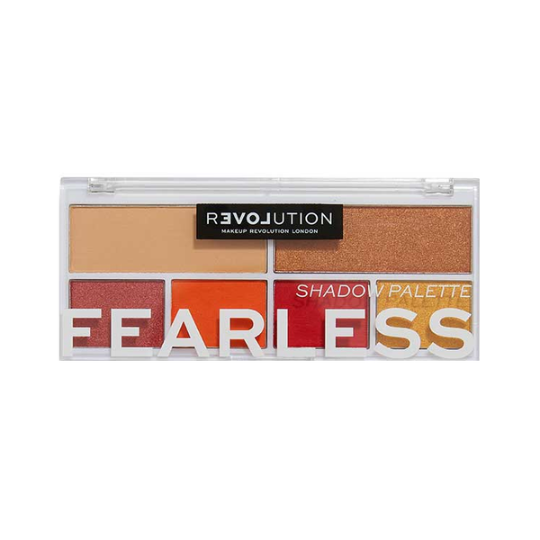 Revolution Relove Fearless Eyeshadow Palette, 6 Shades, Matte and Glossy