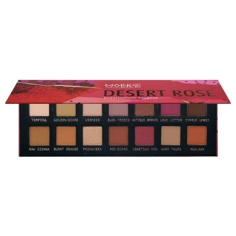 Matte Eyeshadow Palette Long Lasting Blendable Desert Rose DR001 Make Over22 15g
