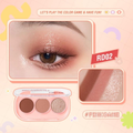 Pink Flash Triple Eyeshadow Palette Set - 3 Pieces