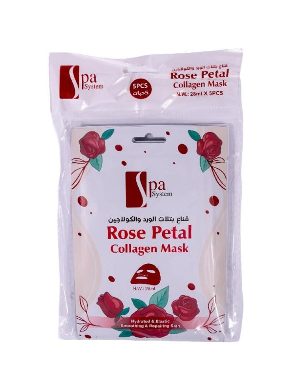 Spa System Rose Petal & Collagen Face Mask - 28ml