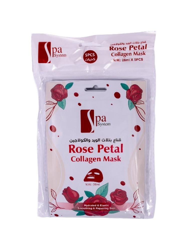Spa System Rose Petal & Collagen Face Mask - 28ml