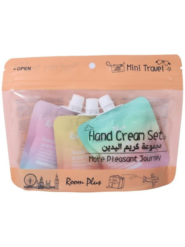 Hand Cream for Dry Skin Plant Extract Moisturizing Set Room Plus 3x30g