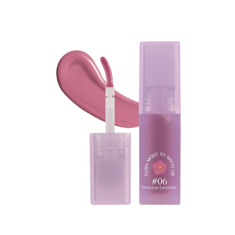Baby Bright Flora Moist to Matte Liquid Lipstick 06 Princess Lavender