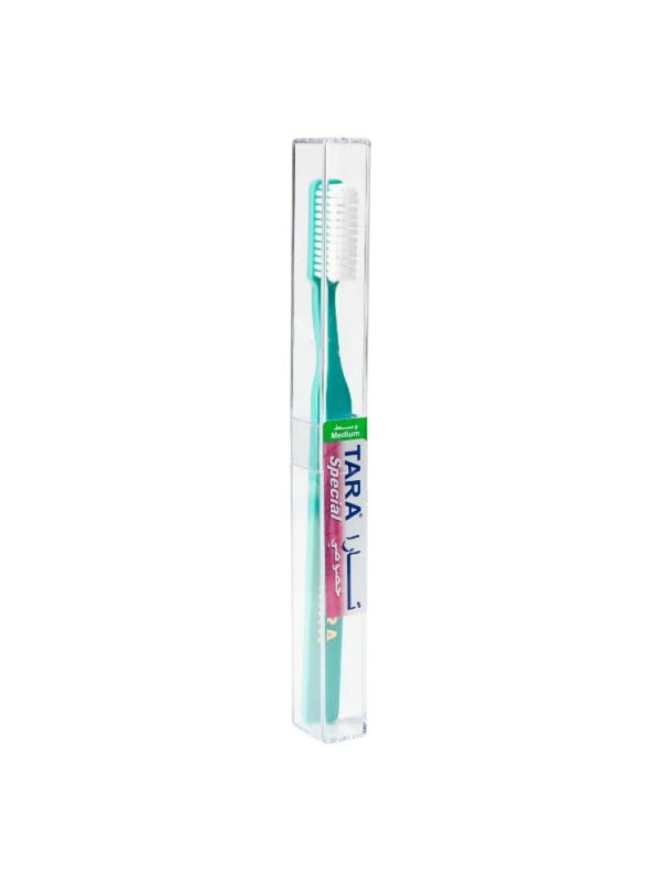 Top Rated Manual Toothbrush Medium Bristles TARA Assorted Colors