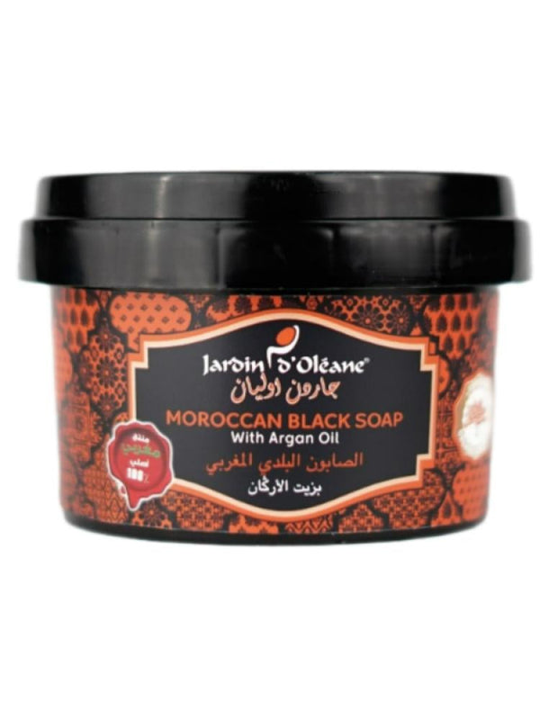 Moroccan Black Soap for Hair Argan Oil Garden Olian 250g